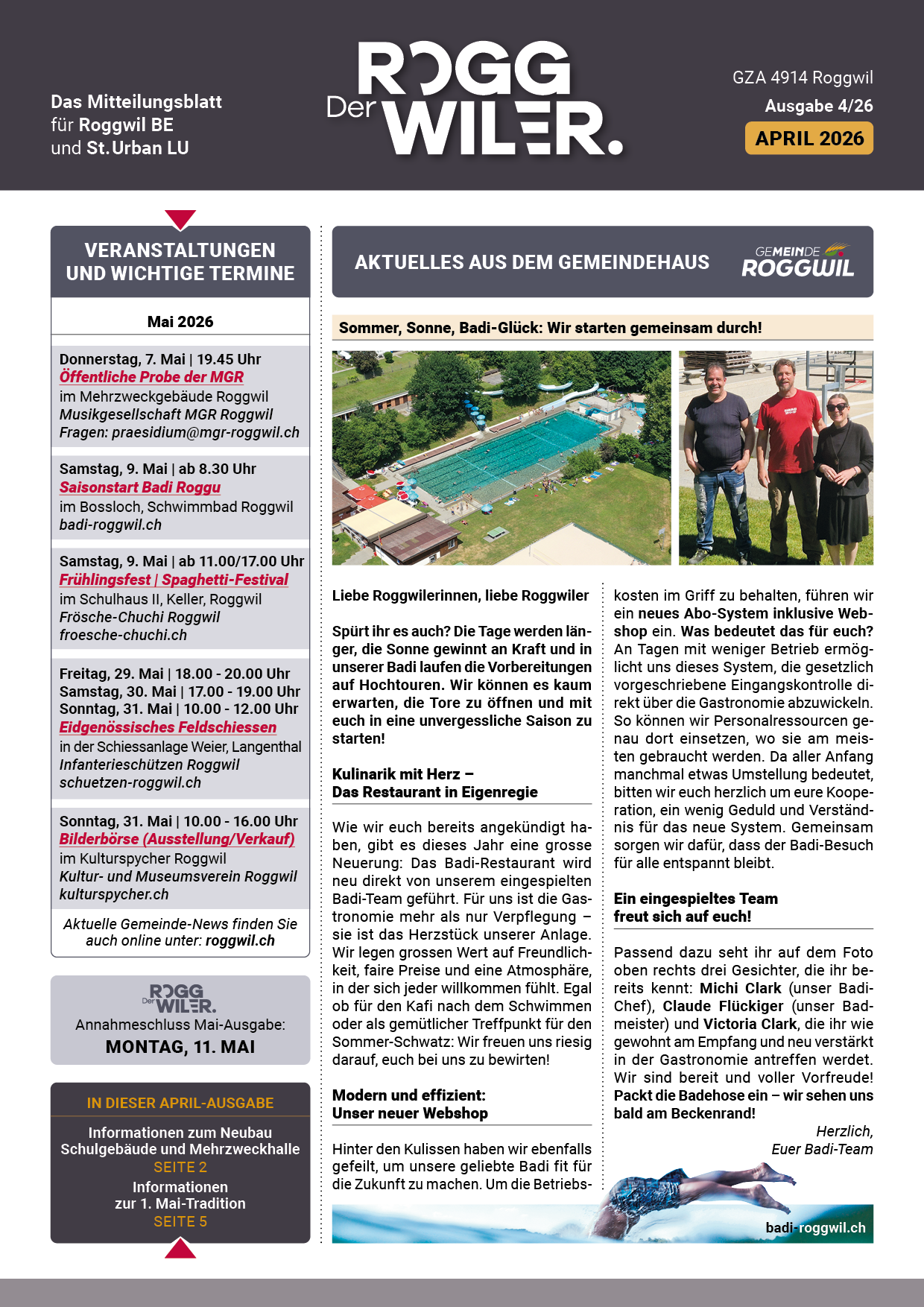 Der ROGGWILER Ausgabe 6 Juni 2024 Cover